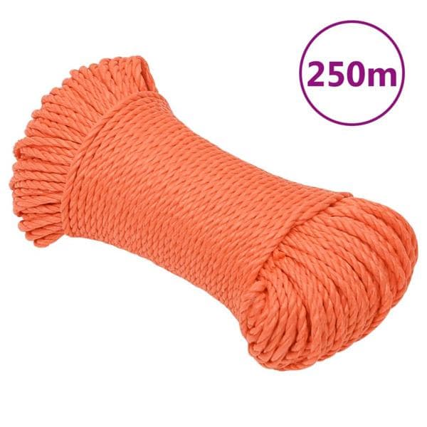 vidaXL Rep orange 6 mm 250 m polypropylen
