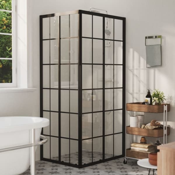 vidaXL Duschvägg ESG 90x70x180 cm Transparent