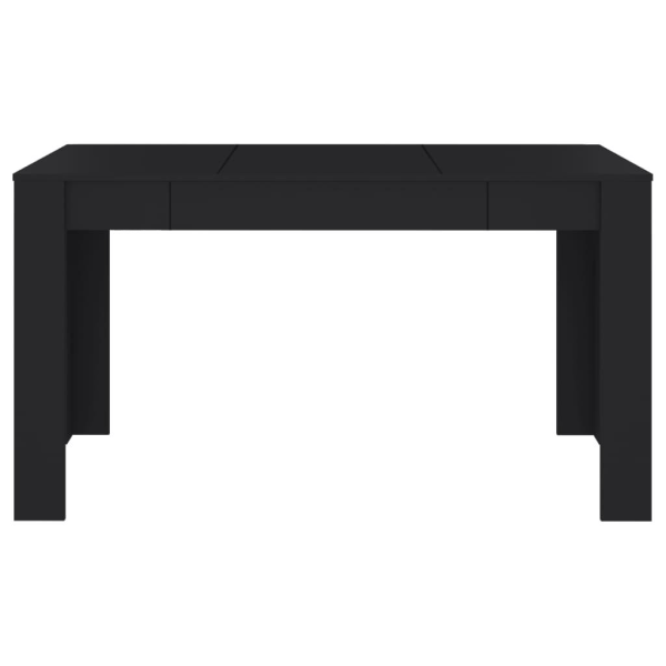 vidaXL Matbord svart 140x74,5x76 cm konstruerat trä Svart