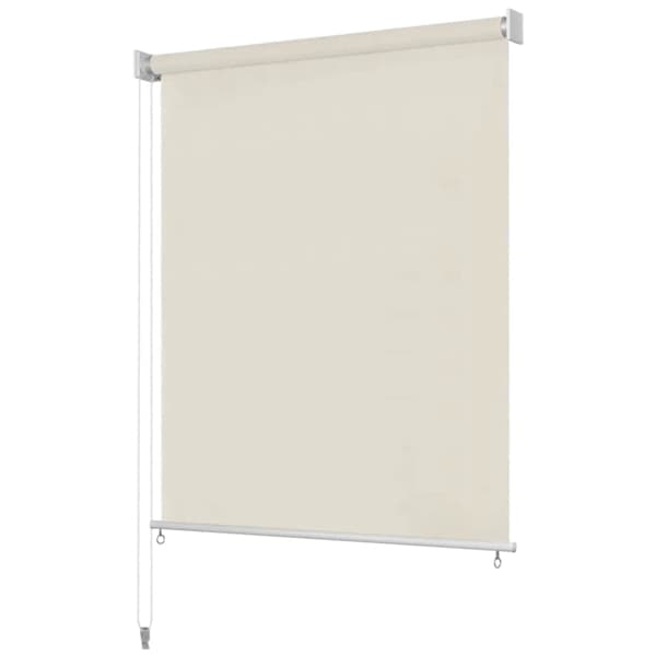 vidaXL Rullgardin utomhus 180x230 cm gräddvit Creme