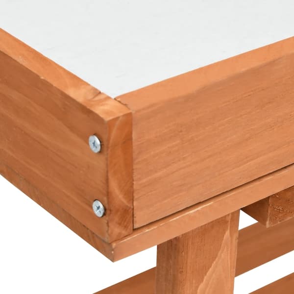vidaXL Växtställ 76x37x89 cm granträ Brun