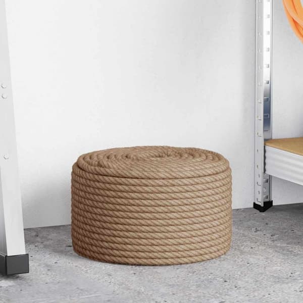 vidaXL Rep 100% Jute 10 mm 100 m Brun