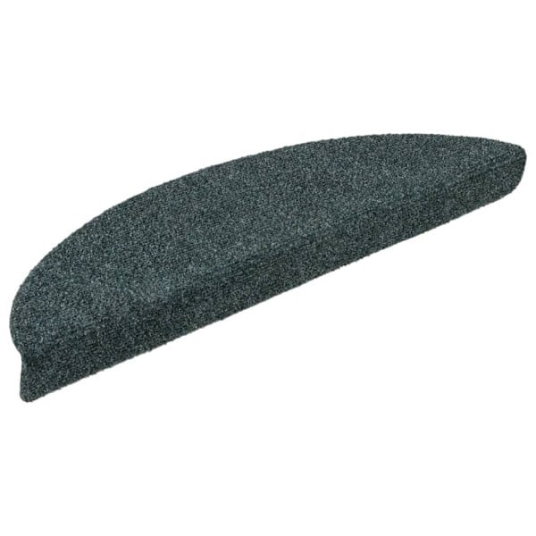 vidaXL Trappstegsmattor självhäftande 5 st grön 56x17x3 cm brodyr Grön