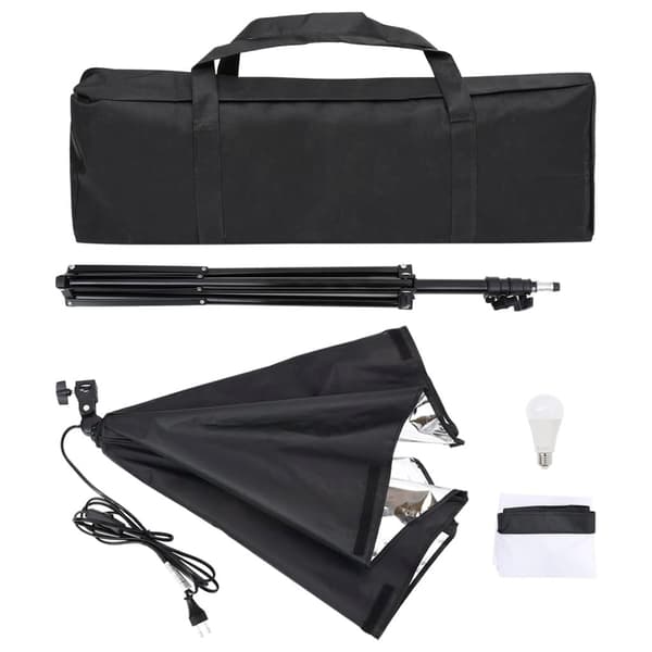vidaXL Professionell studiobelysning 60x40 cm Vit
