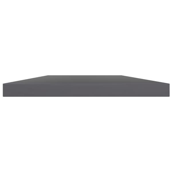 vidaXL Hyllplan 4 st grå högglans 60x10x1,5 cm konstruerat trä grå
