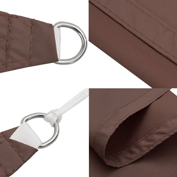 vidaXL Solsegel Oxfordtyg trekantigt 4,5x4,5x4,5 m brun Brun