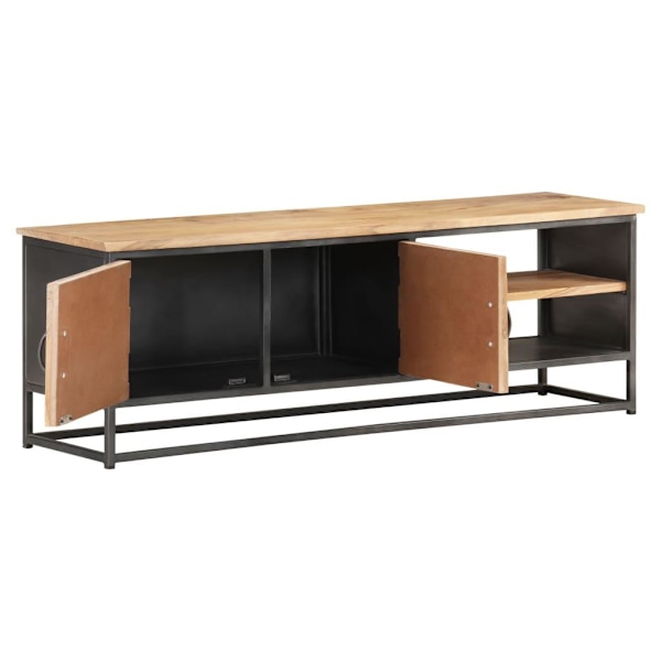 vidaXL TV-bänk 120x30x40 cm massivt akaciaträ Brun