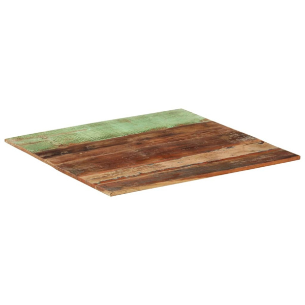 vidaXL Fyrkantig bordsskiva 80x80 cm 15-16 mm massivt återvunnet trä multifärg