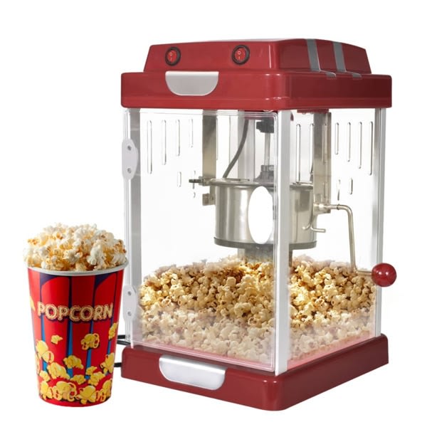 vidaXL Popcornmaskin 2,5 OZ Röd