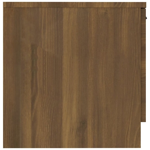 vidaXL Sängbord 2 st brun ek 40x39x40 cm Brun