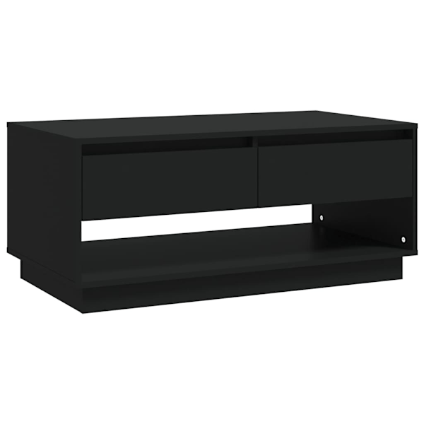 vidaXL Soffbord svart 102,5x55x44 cm konstruerat trä Svart