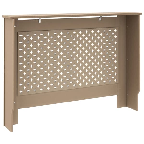 vidaXL Elementskydd 112x19x81,5 cm MDF Brun
