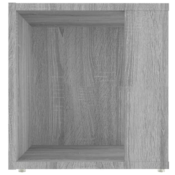 vidaXL Sidobord 33 x 33 x 34 cm Engineered Wood Grå Sonoma Grå