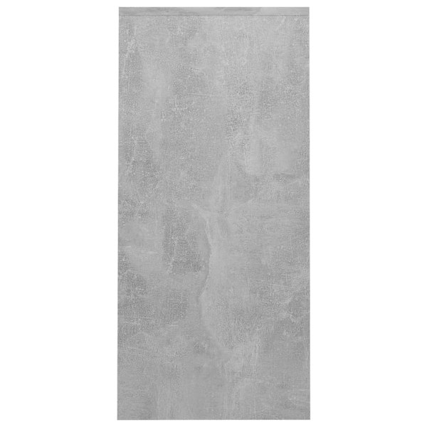 vidaXL Datorbord betonggrå 102,5x35x75 cm konstruerat trä grå