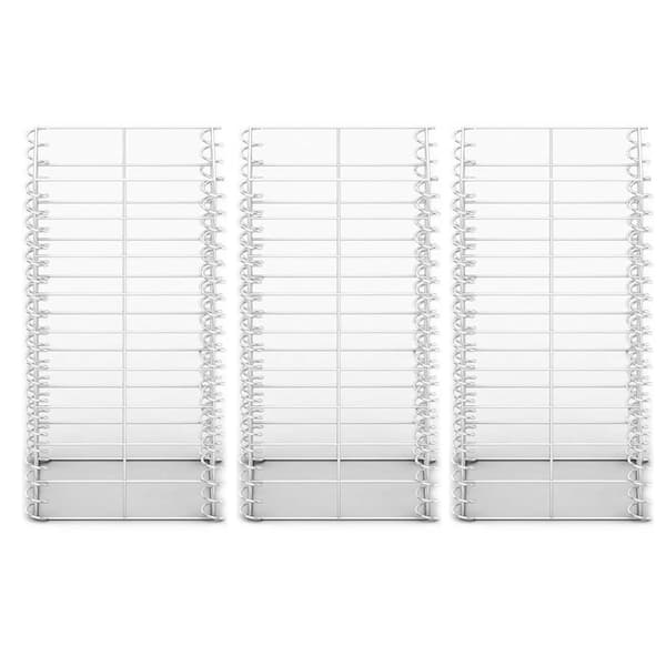 vidaXL Gabionkorg 3-pack galvaniserad tråd 25x25x50cm Silver
