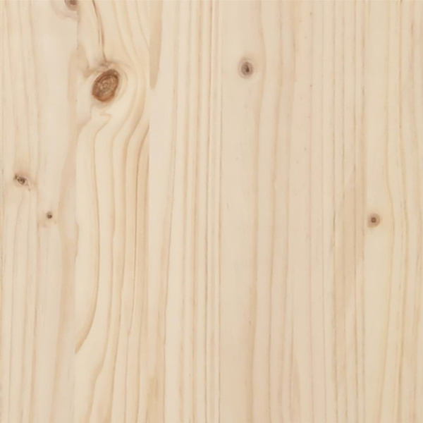 vidaXL Sängram massivt trä 200x200 cm Brun