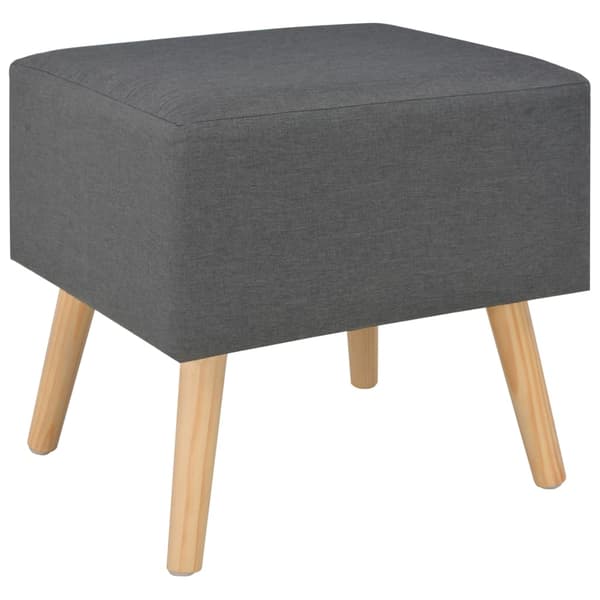vidaXL Sängbord mörkgrå 40x35x40 cm tyg grå