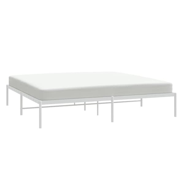 vidaXL Sängram metall vit 180x200 cm Vit