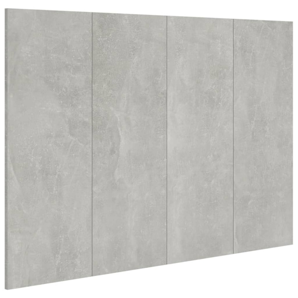 vidaXL Sänggavel betonggrå 120x1,5x80 cm konstruerat trä grå