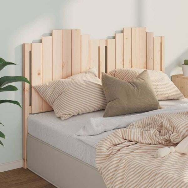 vidaXL Sänggavel 166x4x110 cm massiv furu Brun