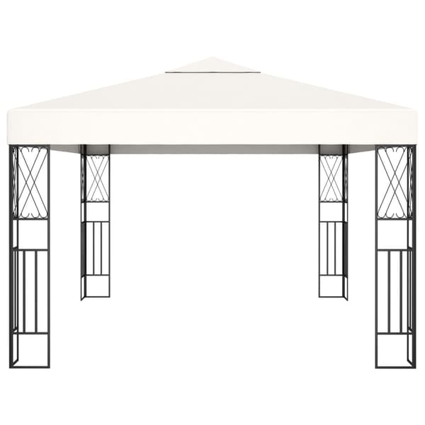 vidaXL Paviljong 3x4 m gräddvit tyg Creme