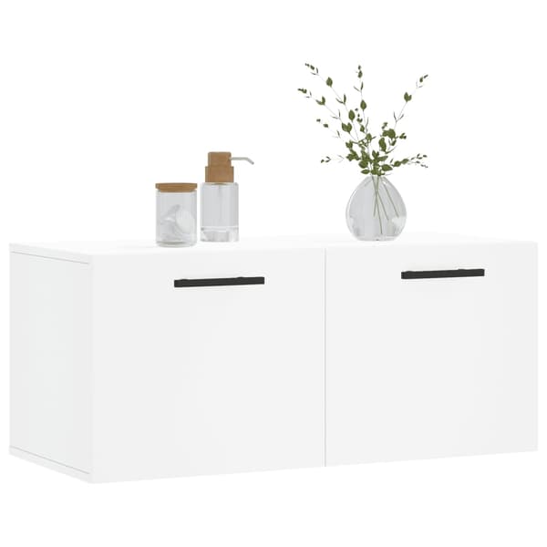 vidaXL Väggskåp vit 80x36,5x35 cm konstruerat trä Vit