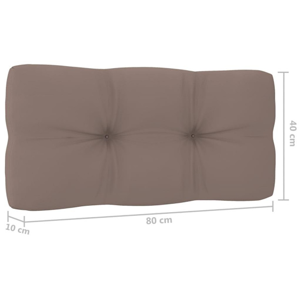 vidaXL Palldynor 2 st taupe tyg Taupe