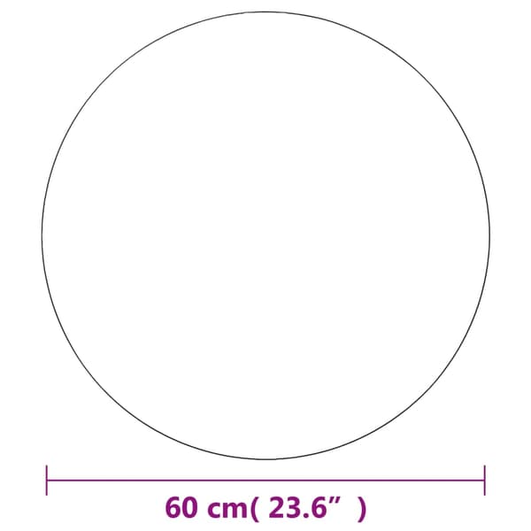 vidaXL Väggspeglar 2 st 60 cm rund glas Silver