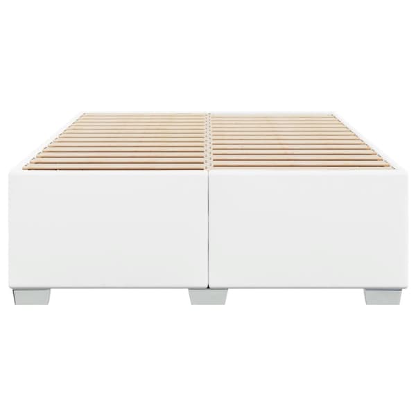 vidaXL Sängram vit 140x190 cm konstläder Vit