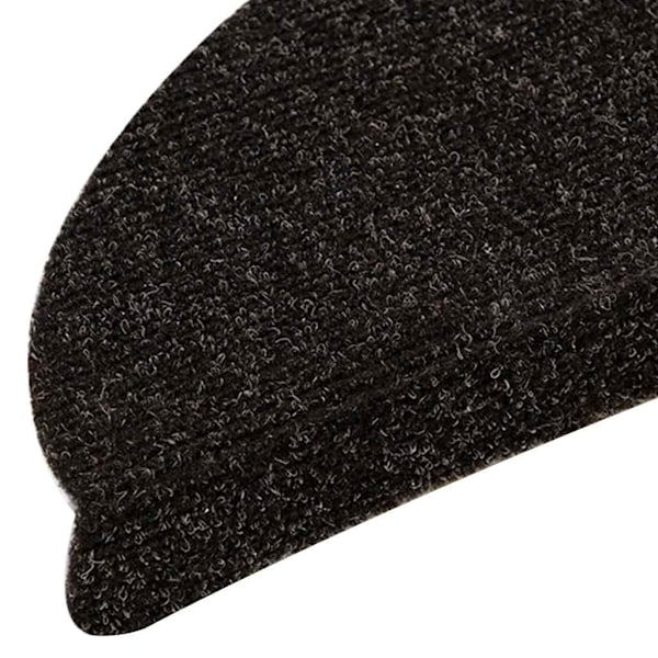 vidaXL Trappstegsmattor självhäftande 15 st mörkbrun 56x17x3 cm brodyr Brun