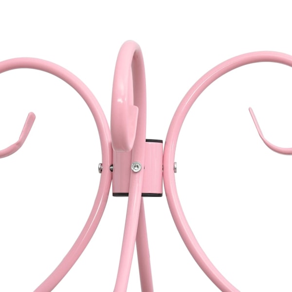 vidaXL Sänghimmel utan madrass rosa metall 160x200 cm Rosa