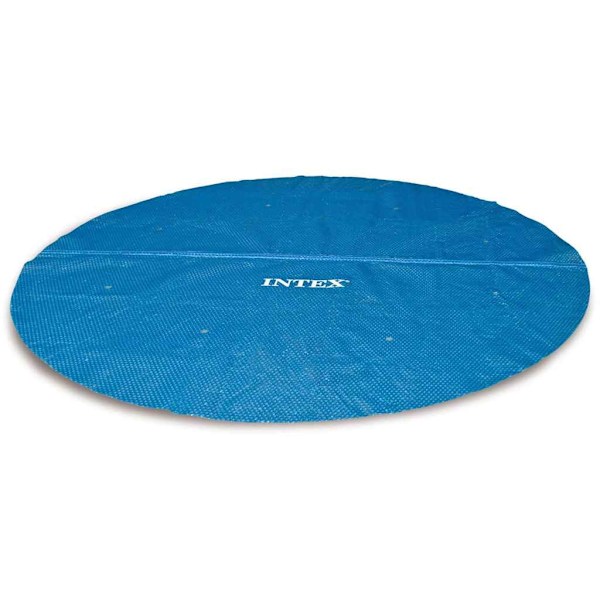 INTEX Poolöverdrag solenergi runt 488 cm Blå