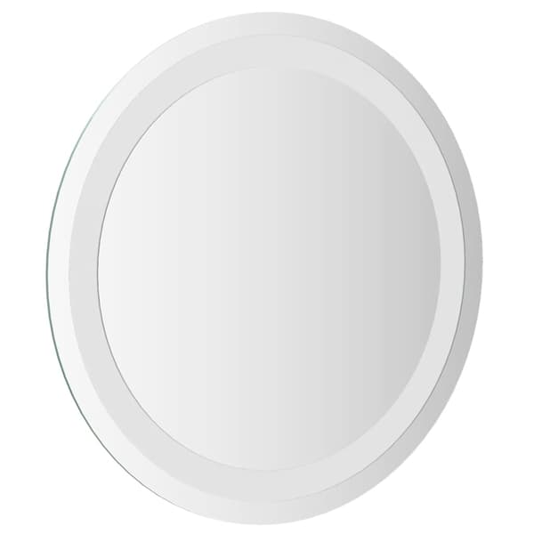 vidaXL Badrumsspegel LED 40 cm rund Transparent