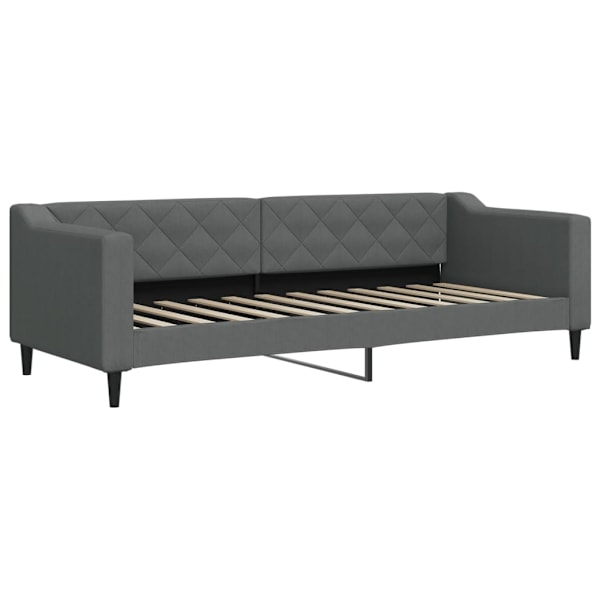 vidaXL Dagbädd utdragbar mörkgrå 80x200 cm tyg Grå