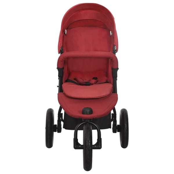 vidaXL Barnvagn röd stål Röd