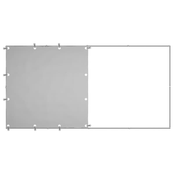 vidaXL Hundgård silver 2,42 m² stål Silver