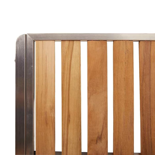 vidaXL Utomhusmatbord 7 st 150 x 90 x 75 cm Brun