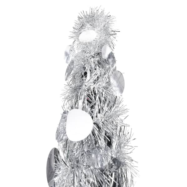 vidaXL Pop-up Plastgran silver 180 cm PET Silver