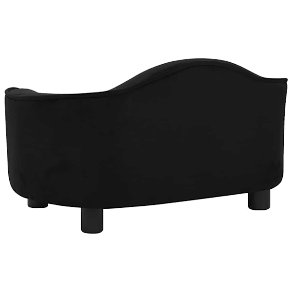 vidaXL Hundsoffa Svart 67x47x36 cm plysch Svart