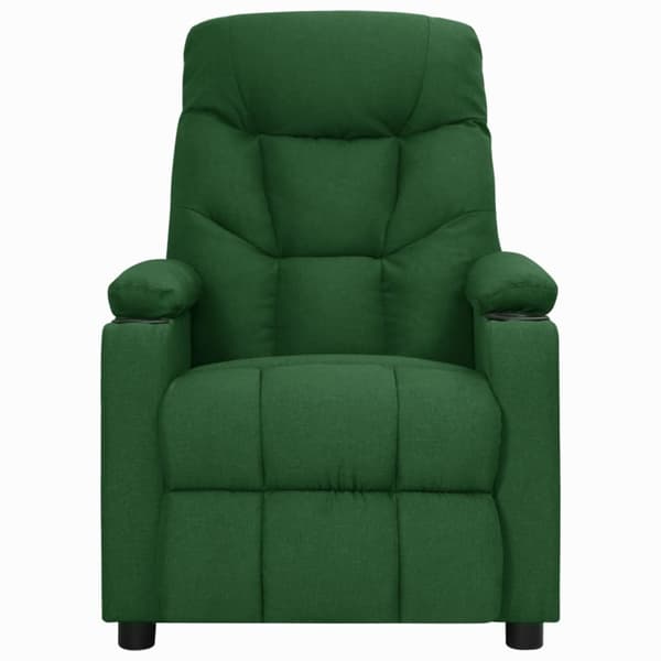 vidaXL Reclinerfåtölj mörkgrön tyg Grön