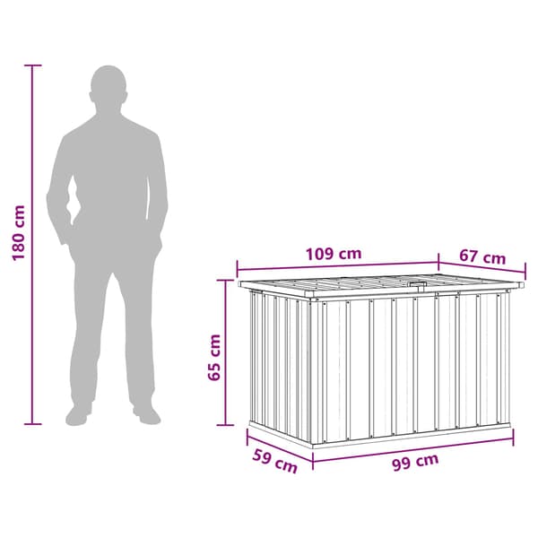 vidaXL Dynbox antracit 109x67x65 cm Antracit