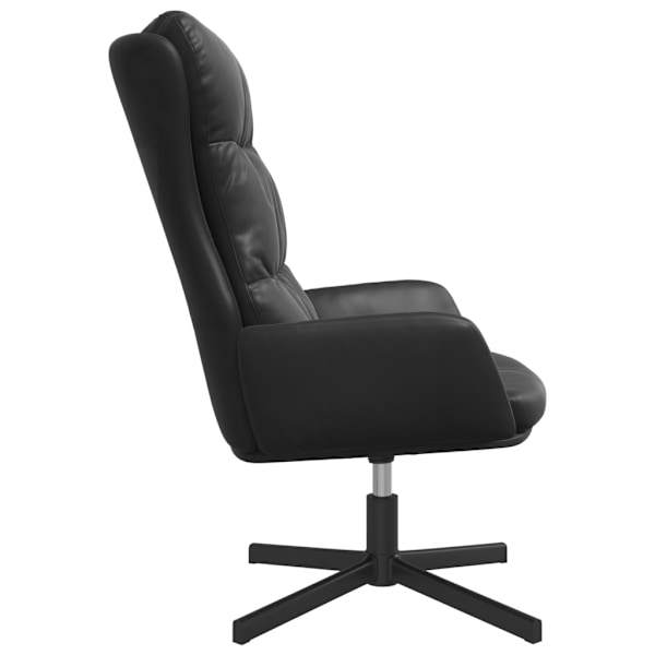 vidaXL Vilstol svart konstläder Svart