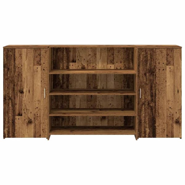 vidaXL Receptionsdisk grå sonoma 200x50x103,5 cm konstruerat trä Brun