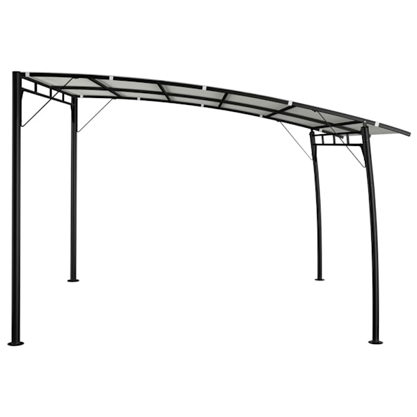vidaXL Paviljong 3x3x2,55 m gräddvit Creme