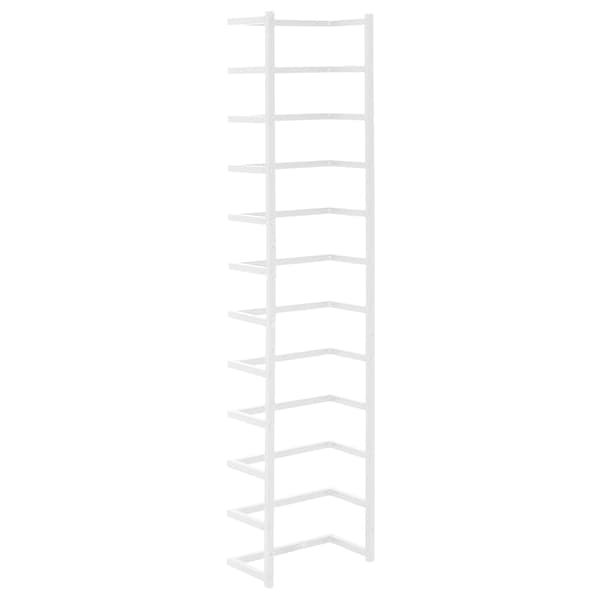 vidaXL Handdukshängare vit 24x12x96 cm stål Vit
