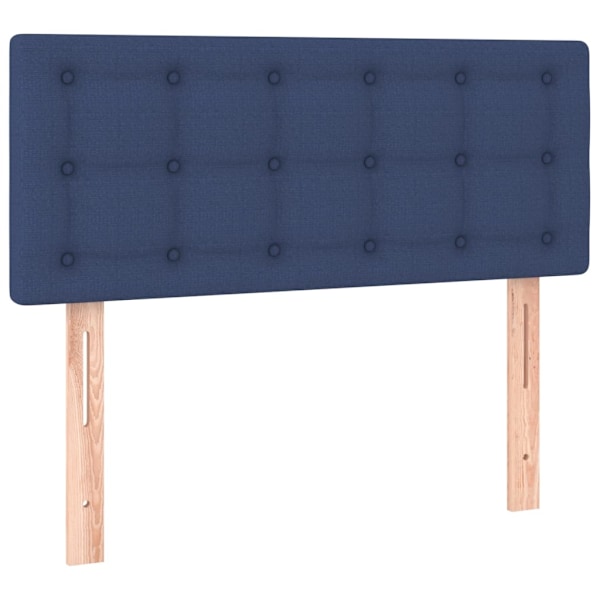 vidaXL Sänggavel blå 100 x 5 x 78/88 cm tyg Blå