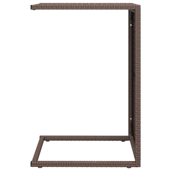 vidaXL C-sidobord brunt 40x35x60 cm konstrotting Brun