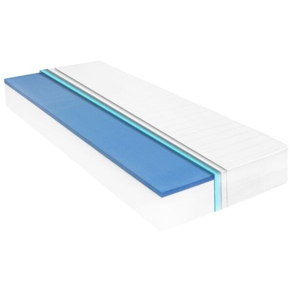 vidaXL Madrass 120x200 cm viskoelastiskt minnesskum 18 cm Vit