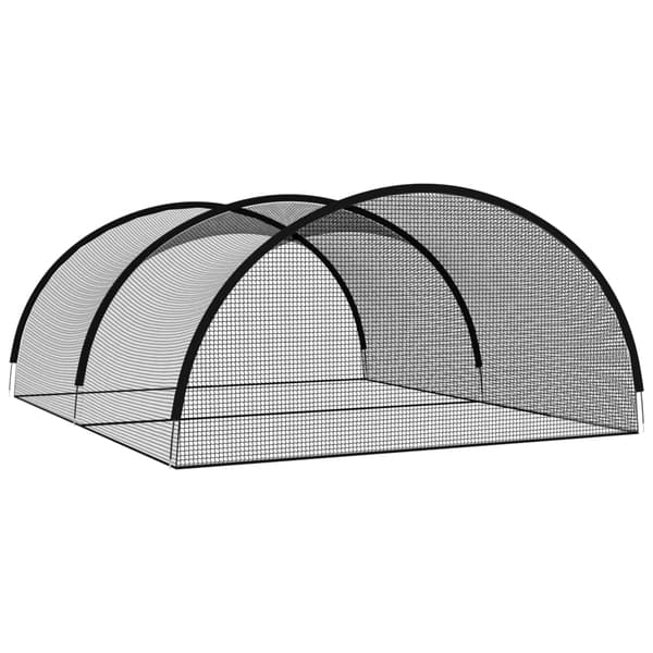 vidaXL Bur för baseball svart 600x400x250 cm polyester