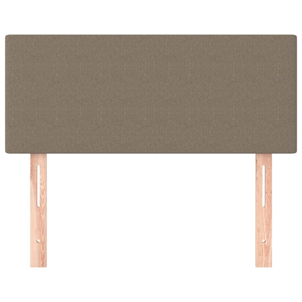 vidaXL Sänggavel taupe 100 x 5 x 78/88 cm tyg Taupe